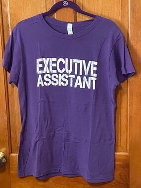Fun Purple Graphic Tee for the Administrative Professional